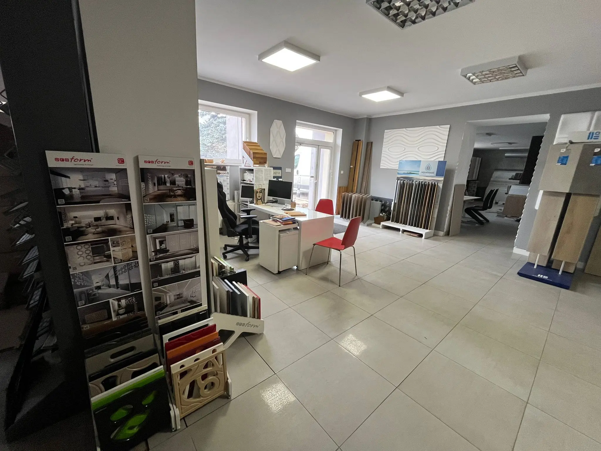 Wnętrze salonu JDFloor Poznań